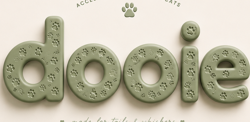 Dooie sage paw-print wordmark